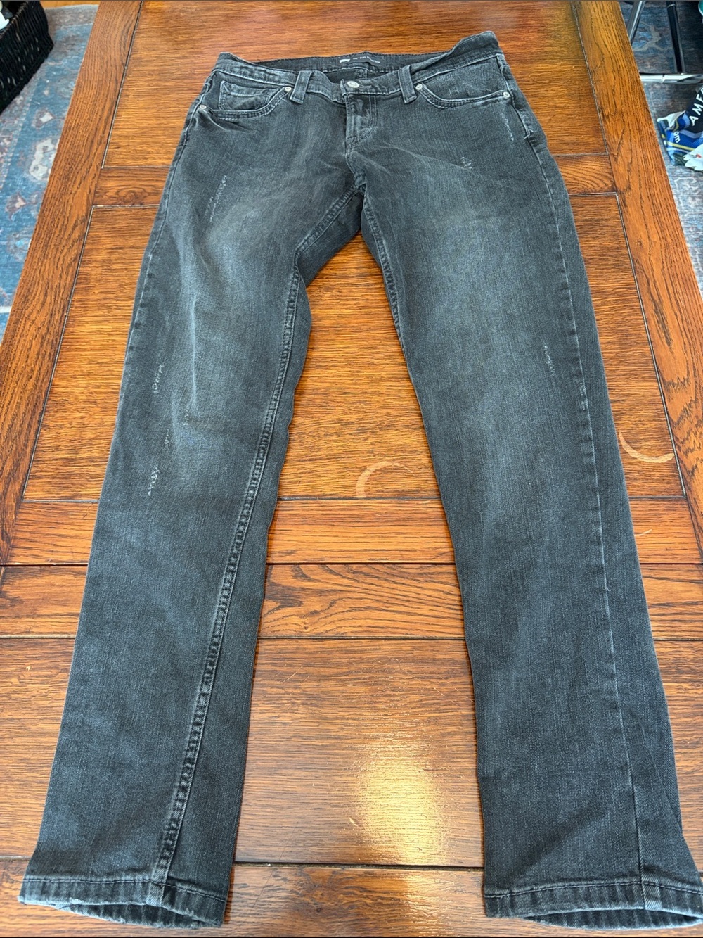Levi's  Slim Straight Black Washed Jeans